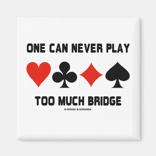 Imán Nunca Se Puede Jugar Demasiado Puente (Trajes De T