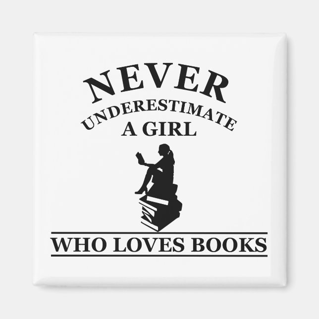 Imán nunca subestimar a un chica que ama los libros (Frente)