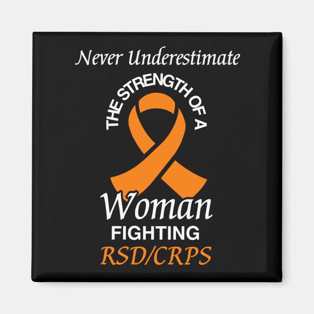 Imán Nunca subestimar/Cinta/Mujer...RSD/CRPS (Frente)