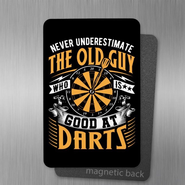 Imán Nunca subestimes a los jugadores de Dart de la vie (Subido por el creador)