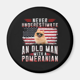 Imán Nunca subestimes a un anciano con un Pomerania