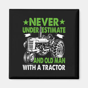 Imán Nunca Subestimes A Un Viejo Con Un Tractor