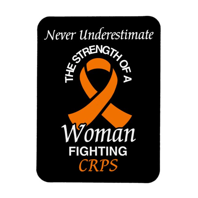 Imán Nunca subestimes/cinta de opciones/mujer...CRPS (Vertical)