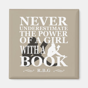 Imán Nunca subestimes el poder de un chica con libro