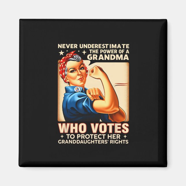 Imán Nunca Subestimes El Poder De Una Abuela Que Vota (Frente)