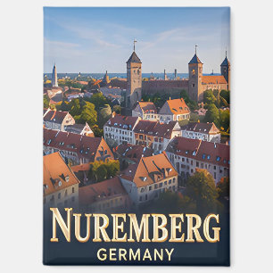 Imán ✈️ Núremberg Alemania Regalo de viaje 🏰