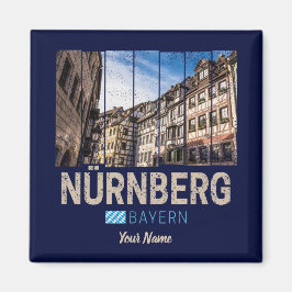 Imán Nuremberg Vintage Bavaria Alemania Souvenir