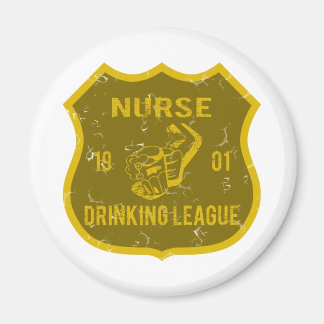 Imán Nurse Drinking League (Frente)