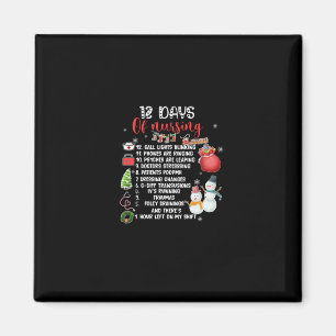 Imán Nurse Gift 12 Días De Enfermería