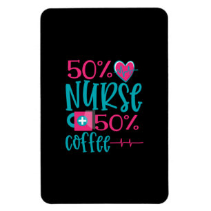 Imán Nurse Gift   50 Enfermeras 50 Café