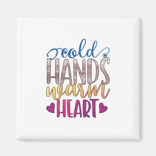 Imán Nurse Gift | Cold Hands Varm Heart (Frente)