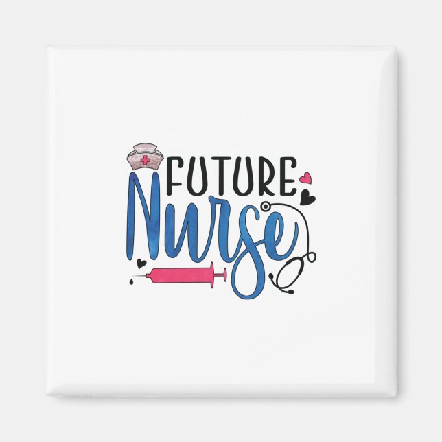 Imán Nurse Gift | Enfermeras futuras (Frente)