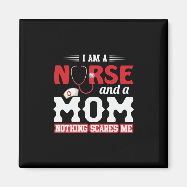 Imán Nurse Gift | Soy Enfermera Y Mamá (Frente)