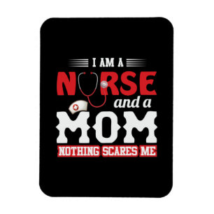Imán Nurse Gift   Soy Enfermera Y Mamá