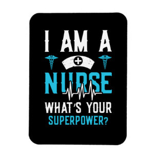 Imán Nurse Gift   Soy Una Enfermera Que Es Tu