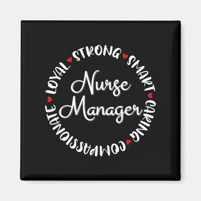 Imán Nurse Manager Nurses Nursing Graduation Medical Lo (Frente)