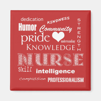 Imán Nurse Pride Attributes-Tomato Red