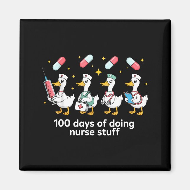 Imán Nurse Skeleton New Year Crew 2026 Funny Er Icu Par (Frente)