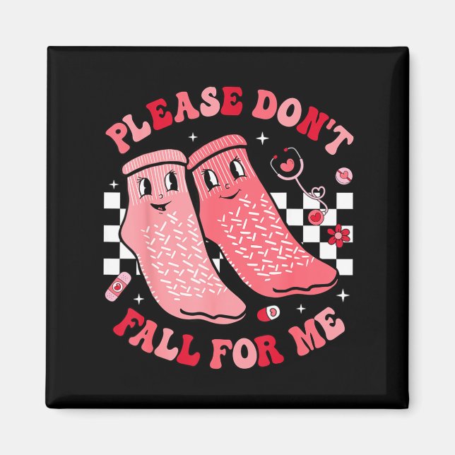 Imán Nurse Valentine Non Slip Socks Please Don't Fall F (Frente)
