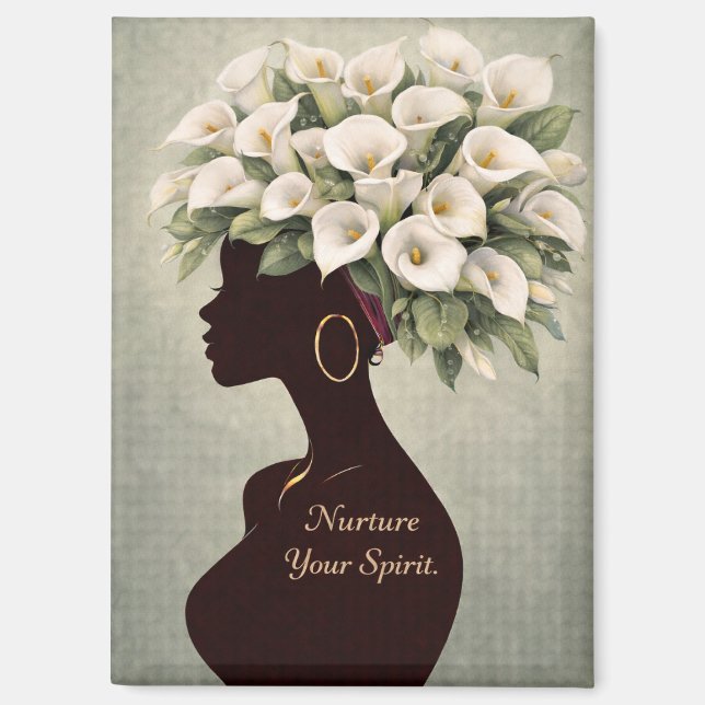 Imán Nurture Your Spirit Inspirational Magnet (Anverso)