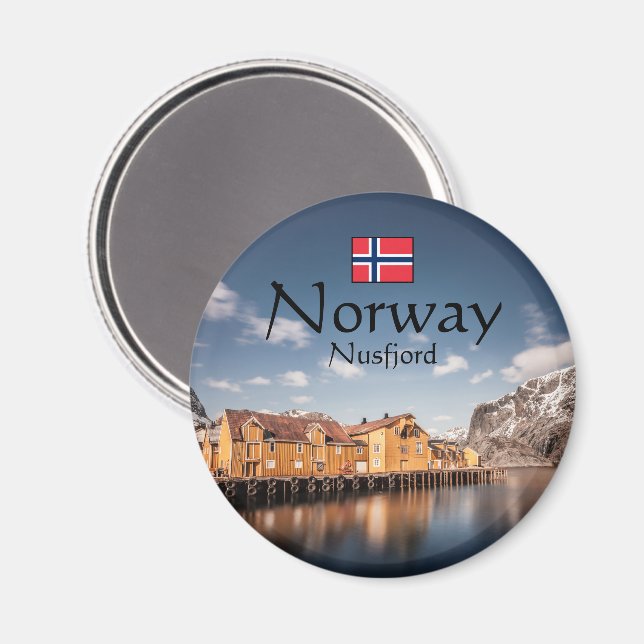 Imán Nusfjord Lofoten (Anverso/Reverso)