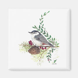 Imán Nuthatch Bird Art