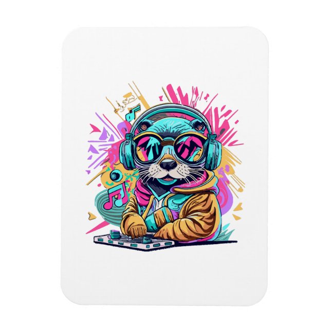 Imán nutria Dj vibraciones de los 90 (Vertical)