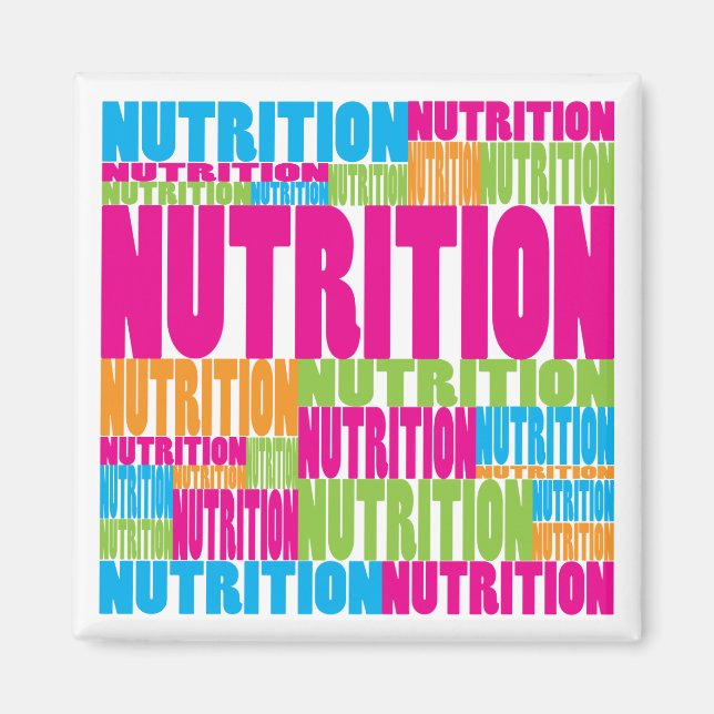 Imán Nutrición colorida (Frente)