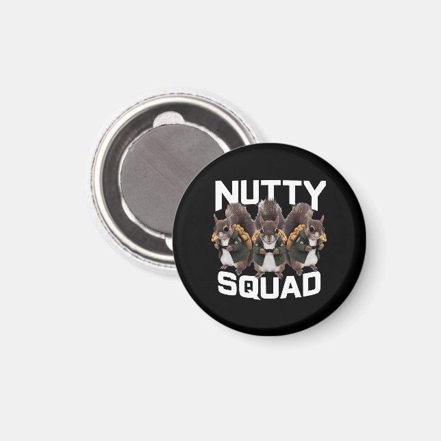 Imán Nutty Squad, Squirrel Snack Squad (Anverso/Reverso)