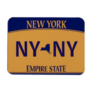 Imán NY License Plate Magnet
