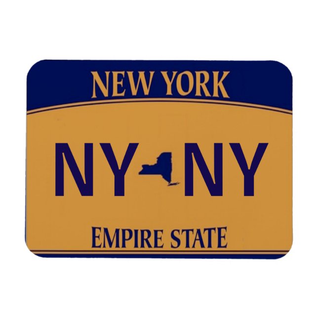 Imán NY License Plate Magnet (Horizontal)
