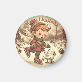 Imán NYC Navidades Angel