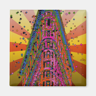 Imán NYC psicodélico - Arriba del edificio Flatiron A2