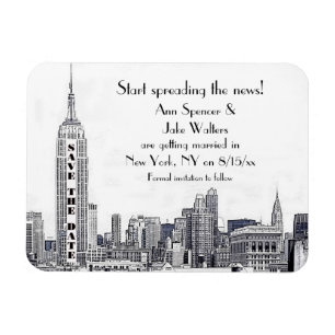 Imán NYC Skyline Etched 01 Save the Date