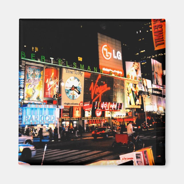 Imán NYC Times Square Broadway Nueva York (Frente)