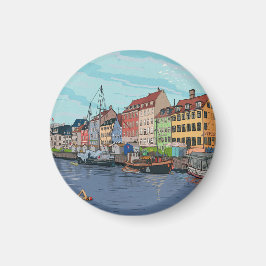 Imán Nyhavn Copenhagen Dinamarca Esfuerzo capítico