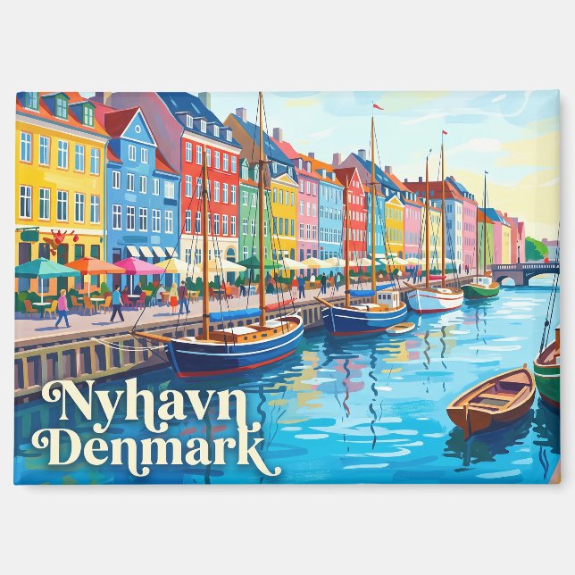 Imán Nyhavn Dinamarca (Anverso)