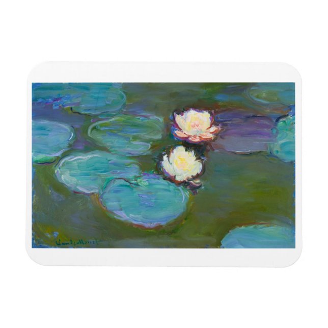 IMÁN "NYMPHEAS, 19897-1898" POR CLAUDE MONET (Horizontal)