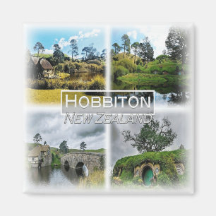 Imán NZ0022 Oceanía, Nueva Zelandia, Hobbiton, nevera