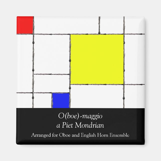 Imán O(boe)-maggio a Mondrian Magnet (Frente)