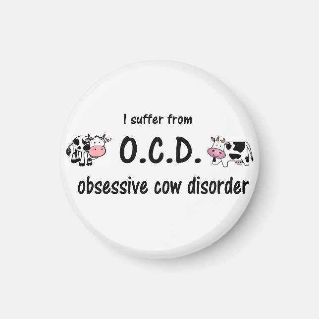 Imán O.C.D. Cow Magnet (Frente)