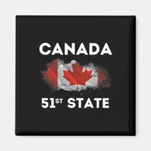 Imán O Canadá 51ª broma estatal Trump camiseta meme de 