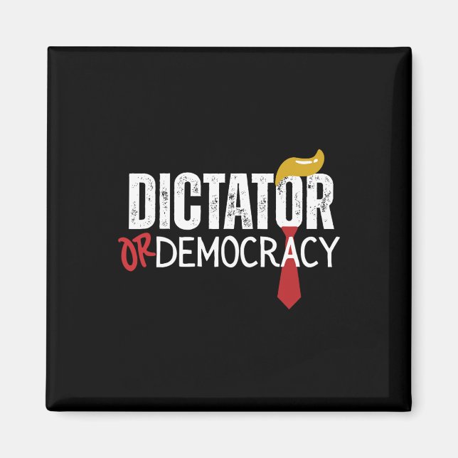 Imán O Democracia Graciosa, Trump Hair Tie (Frente)