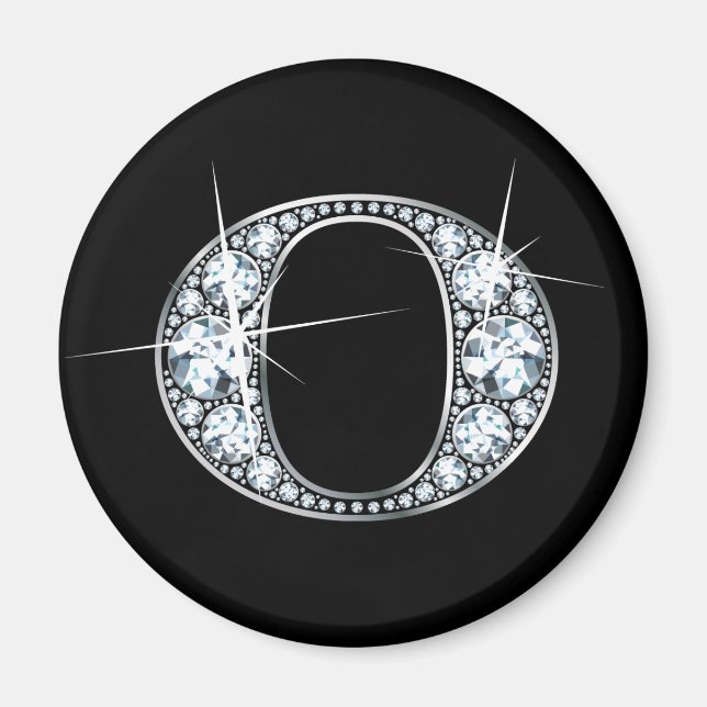 Imán "O" Diamond Bling Magnet (Frente)