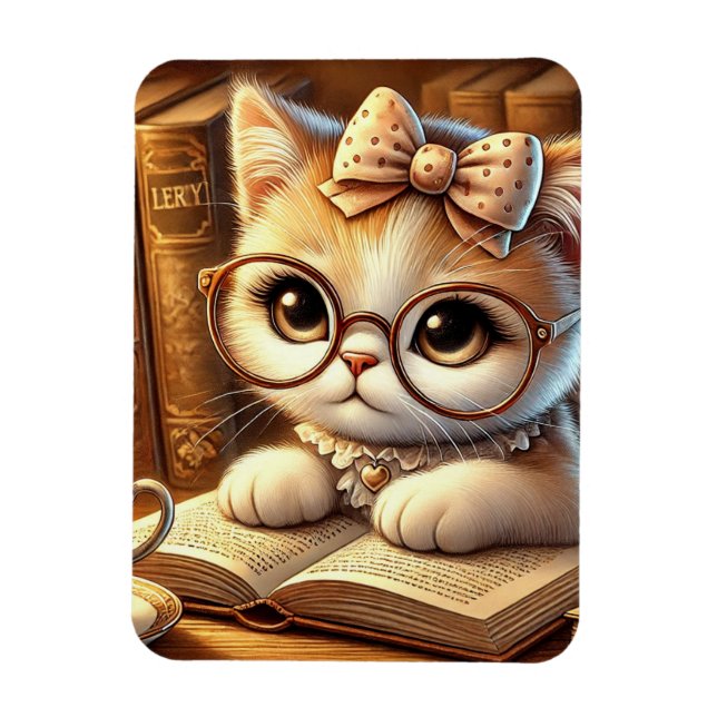 Imán "O Encanto Felino: Guardiões de Mistérios e Carinh (Vertical)