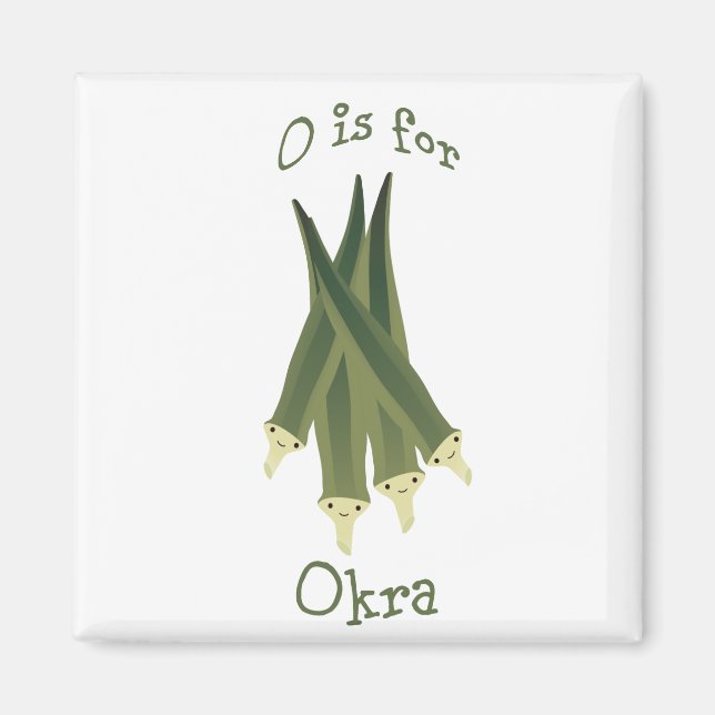 Imán O es para Okra (Frente)