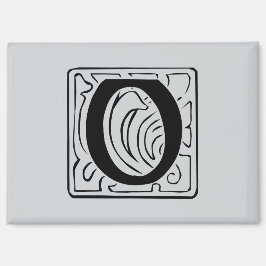 Imán O Monogramm schwarz
