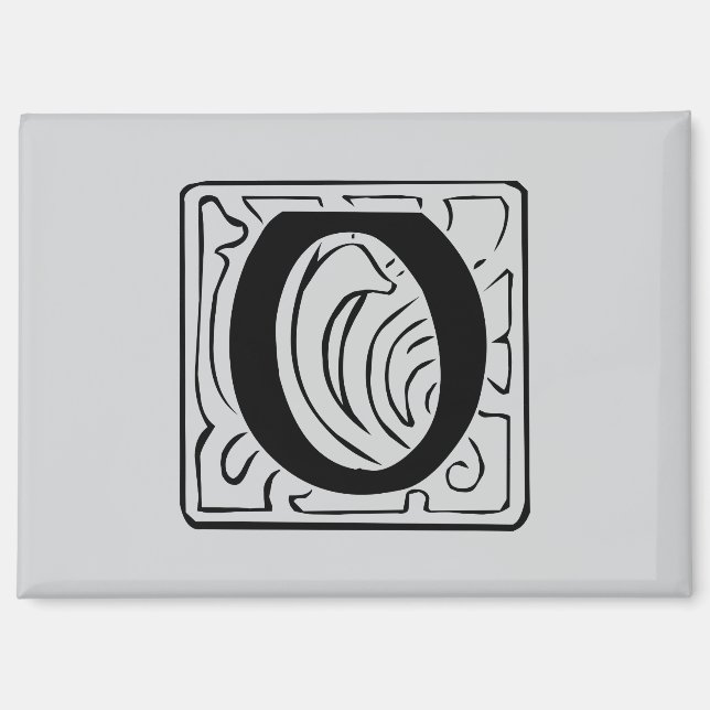 Imán O Monogramm schwarz (Anverso)