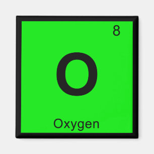 Imán O - Química del oxígeno Símbolo de la tabla periód