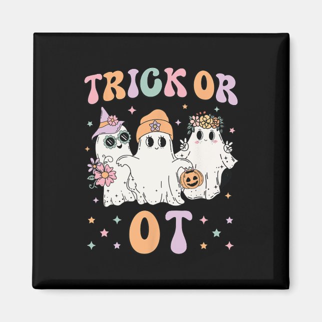 Imán O Terapia Ocupacional Halloween Gho (Frente)